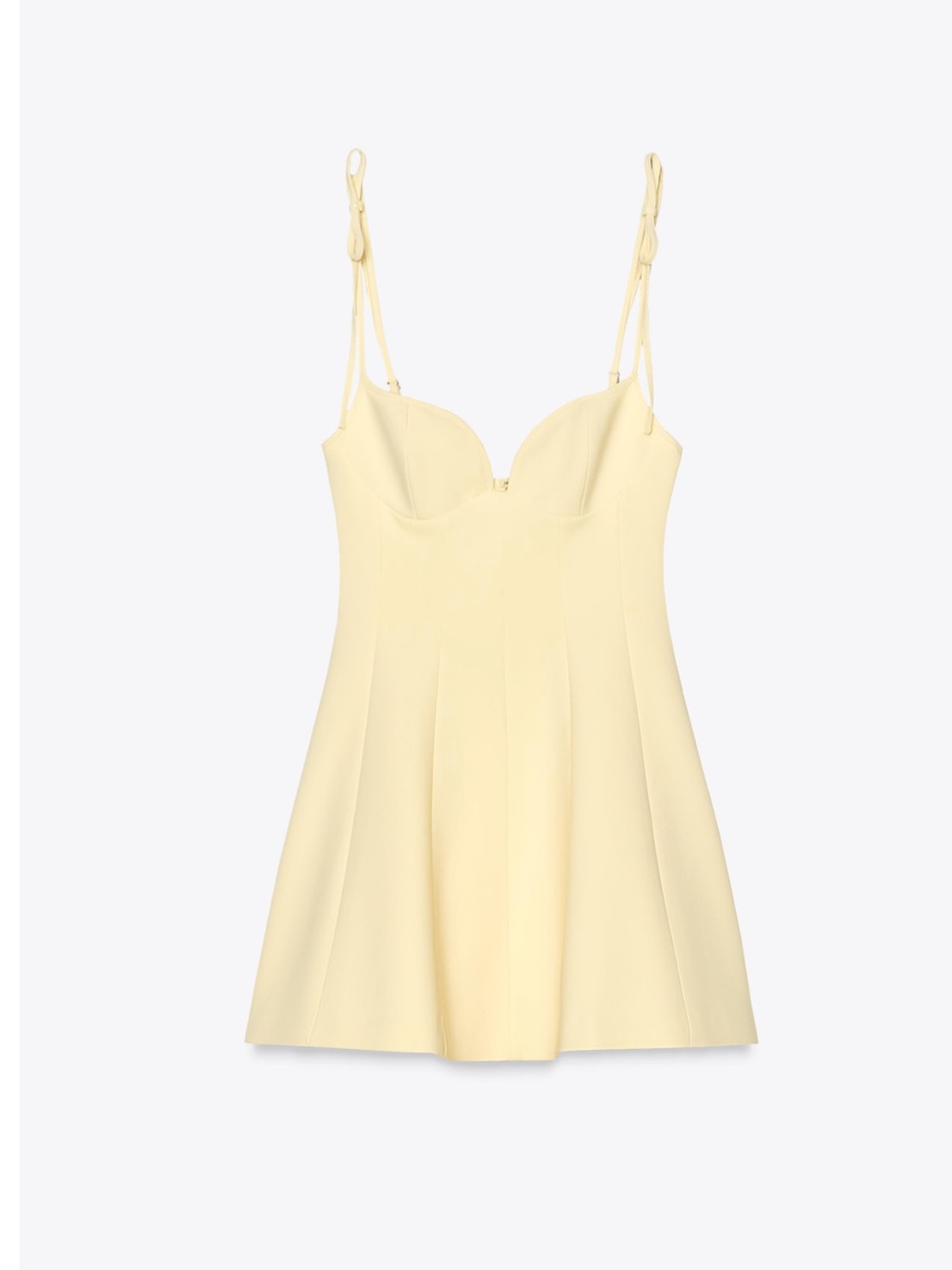 Zara bow strap detail mini dress